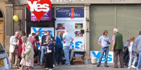 Campanya del "sí" al referèndum d'Escòcia, 2014.
